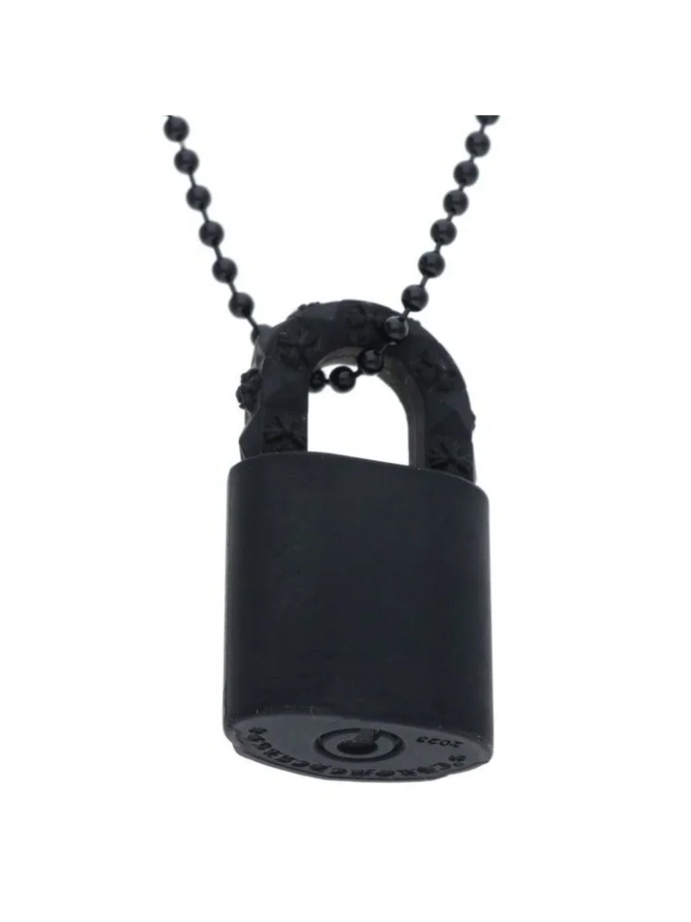 Chrome Hearts Rubber Padlock Flerknee Slcn Silicone Necklace